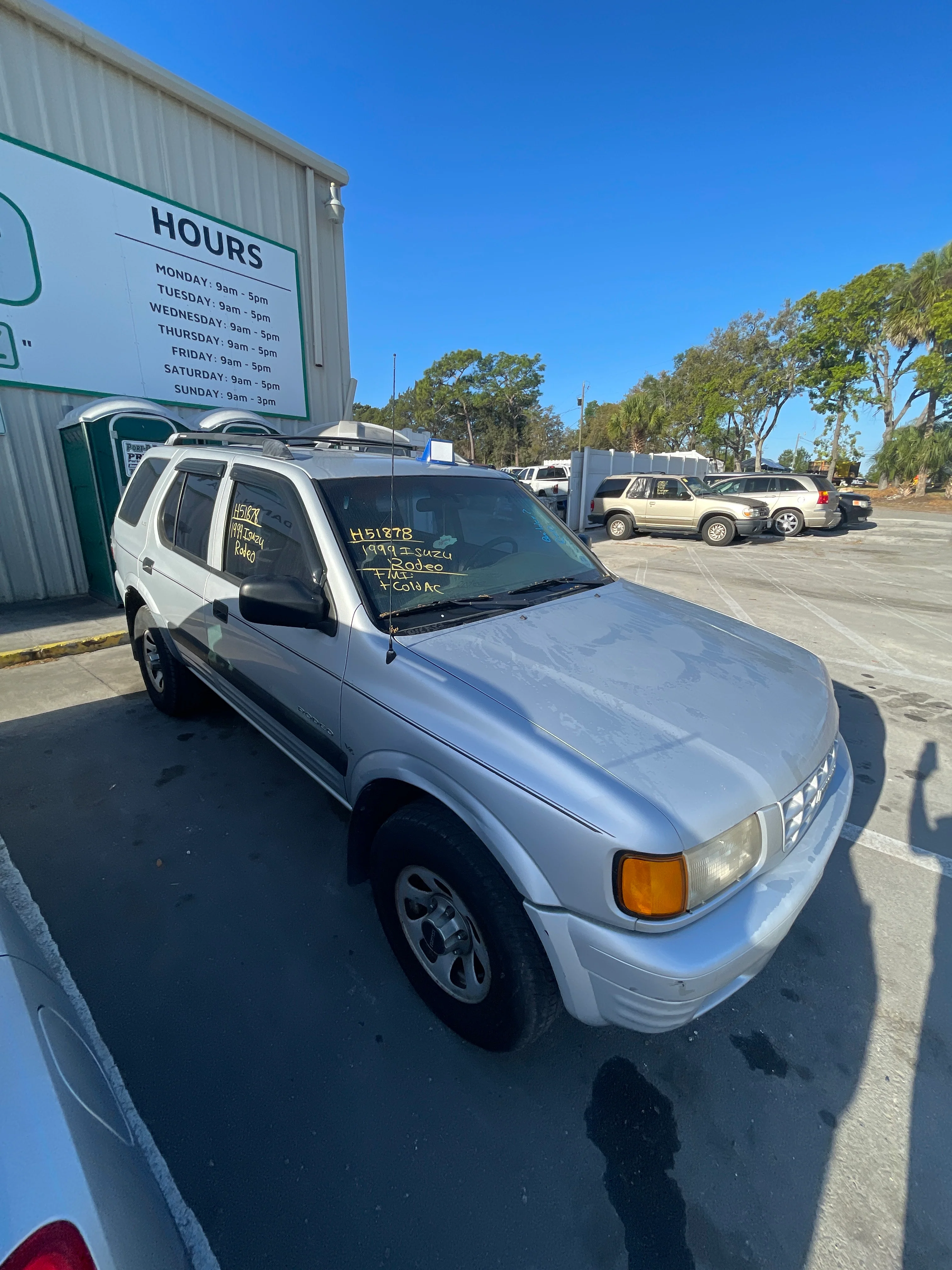 1999 Isuzu Rodeo Location - Rocks - Row TBD - Stock # H51878 - Image 4