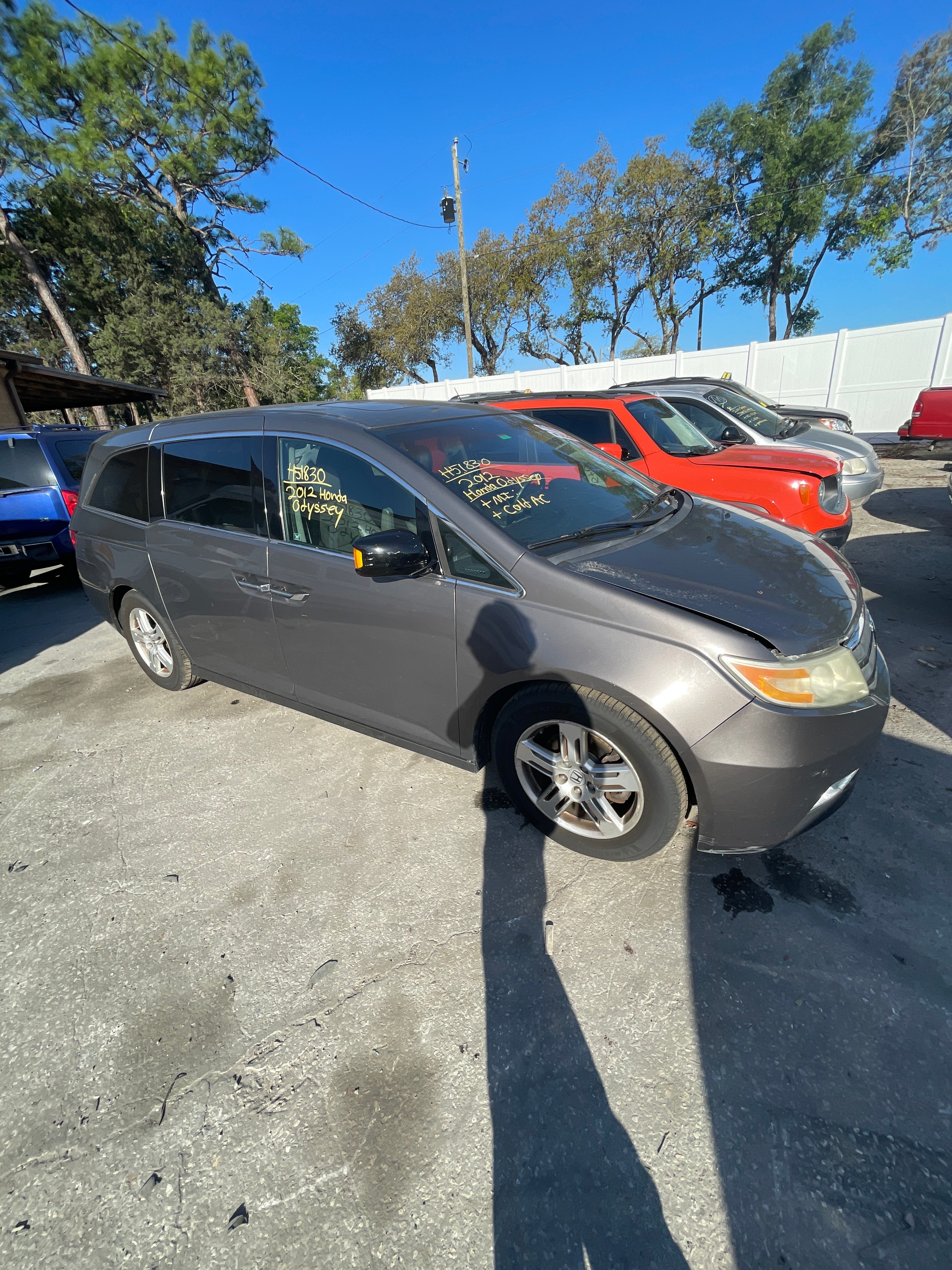 2012 Honda Odyssey Location - Lot 2 - Row TBD - Stock # H51830 - Image 3